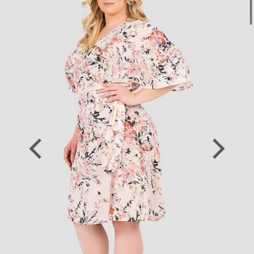 STANDARDS & PRACTICES Floral Wrap Dress